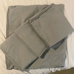 Gray cushion covers